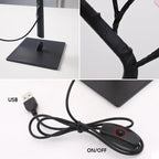 Árbol de Rosas con Luz USB — Decoración Romántica Hogar, Recámara y Bodas