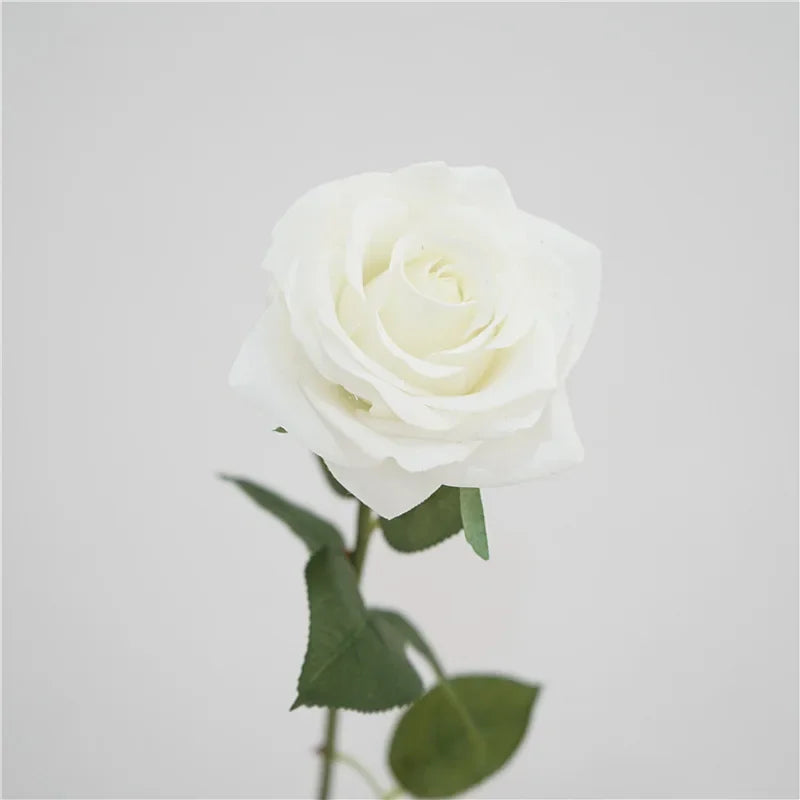 Rosas Látex Real Touch con Humedad — Ramo 5 Tallos, 8 Colores, Novia y San Valentín