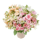 Ramo de Rosas e Hortensias de Seda — 6 Colores, Hogar, Jardín y Boda