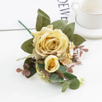 Ramo Grande de Rosas Retro de Seda — 12 Colores, Hogar, Bodas y Aniversario