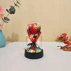 Valentine's Day Gift Eternal Rose LED Light Send Girlfriend Soap Flower Acrylic Set Transparent Rose Holiday Party Gift