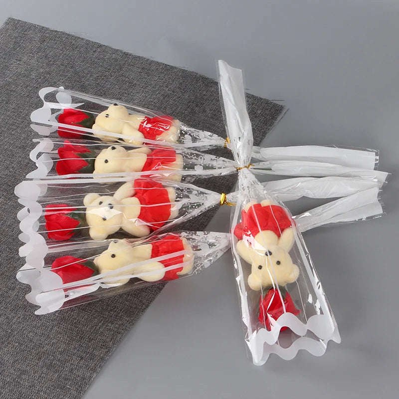 Set de 5 Ramos de Rosas Románticas — 6 Estilos, Bodas, San Valentín y Cumpleaños