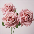 Rosa Turca Real Touch — Ramo de 4 Tallos, 9 Colores, Bodas y Hogar