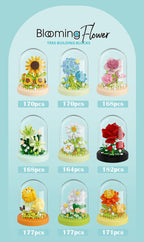 Eternal Bouquet Flower Assembly Blocks Children's Toy Mini Brick Particle Girl Series Rose Bundle Valentine's Day Birthday Gift