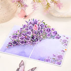 Rose-like flower-like card