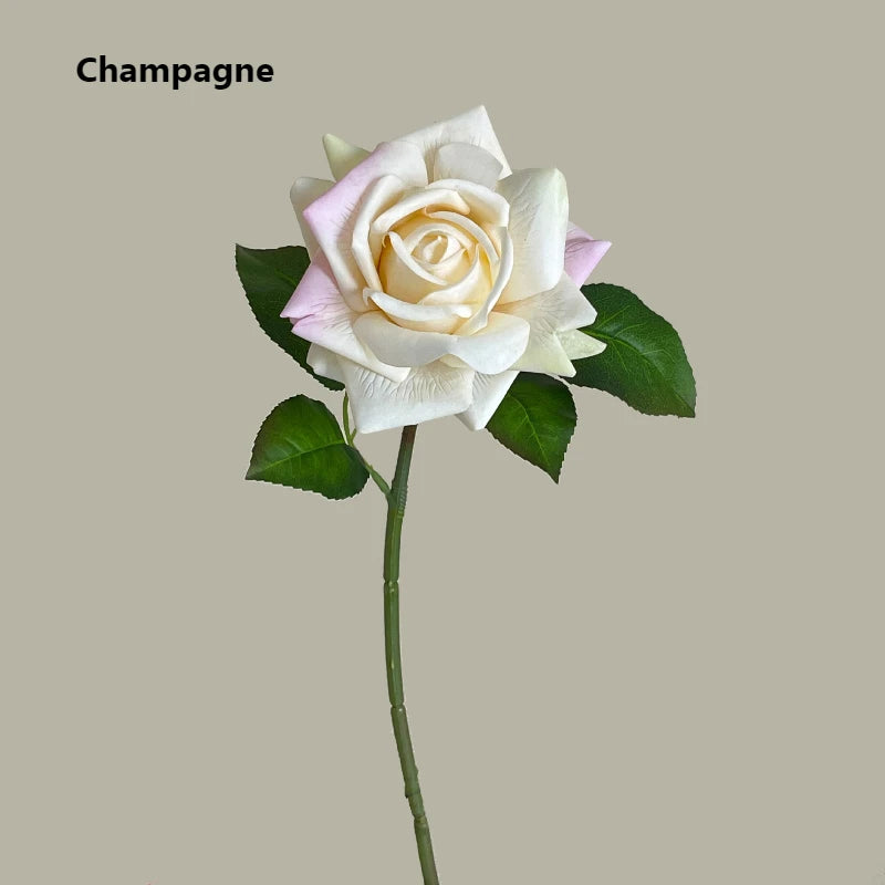 Simulation Moisturizing Rose Artificial Flowers Real Touch Rose Decor Wedding Bouquet Wedding Party Home Decorative Flowers