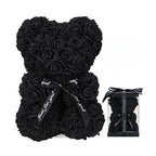 Fashion Artificial Rose Bear Gifts PE Eternal Rose Bear for Mom Mother's Day Birthday Valentine's Day Wedding Party Decoration