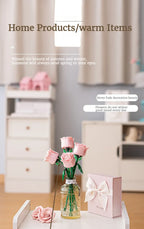 Eternal Flower Rose Building Block Toy Compatible with  Assembly Decoration Girl Valentine's Day Teacher's Day Gift