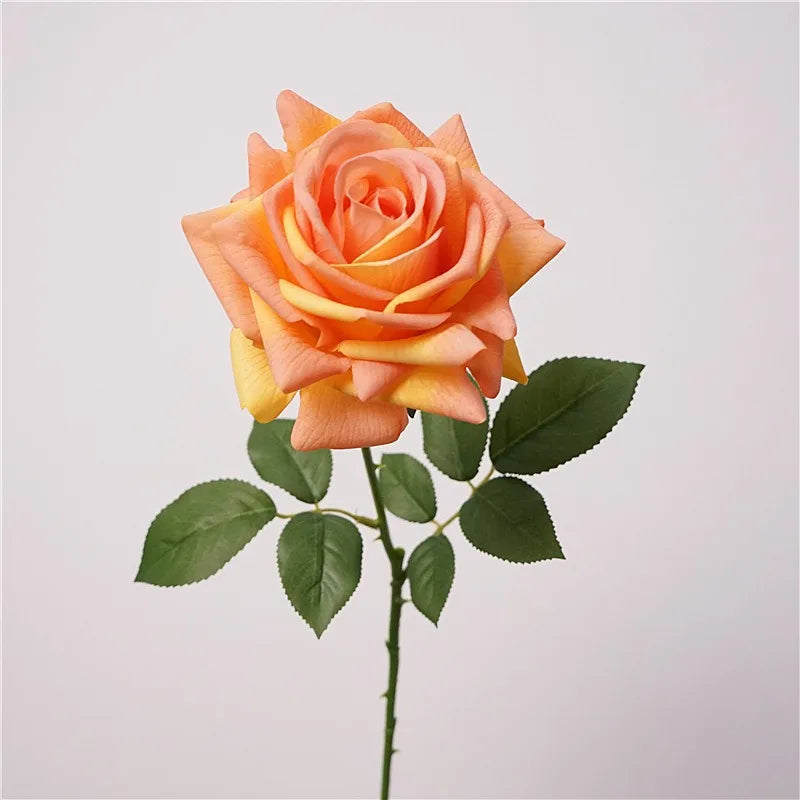 Rosa Turca Real Touch — Ramo de 4 Tallos, 9 Colores, Bodas y Hogar