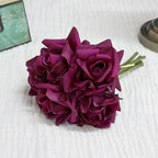 Rosas Látex con Humedad — Ramo 5 Cabezas, 10 Colores Morandi, Novia y Cumpleaños