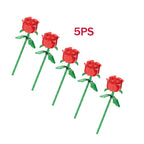 Eternal Building Rose Couple 3D Red/Pink/Blue Rose Toys Bouquet Love Home Decoration Mother's Day Valentine's Day Birthday Gift