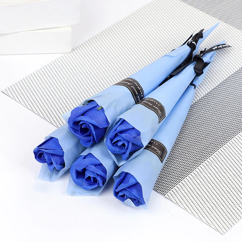 5-20pcs Soap Rose Artificial Flower Valentines Day Gift Wedding DIY Flower Bouquet Birthday Party Gift for guests Eternal Rose