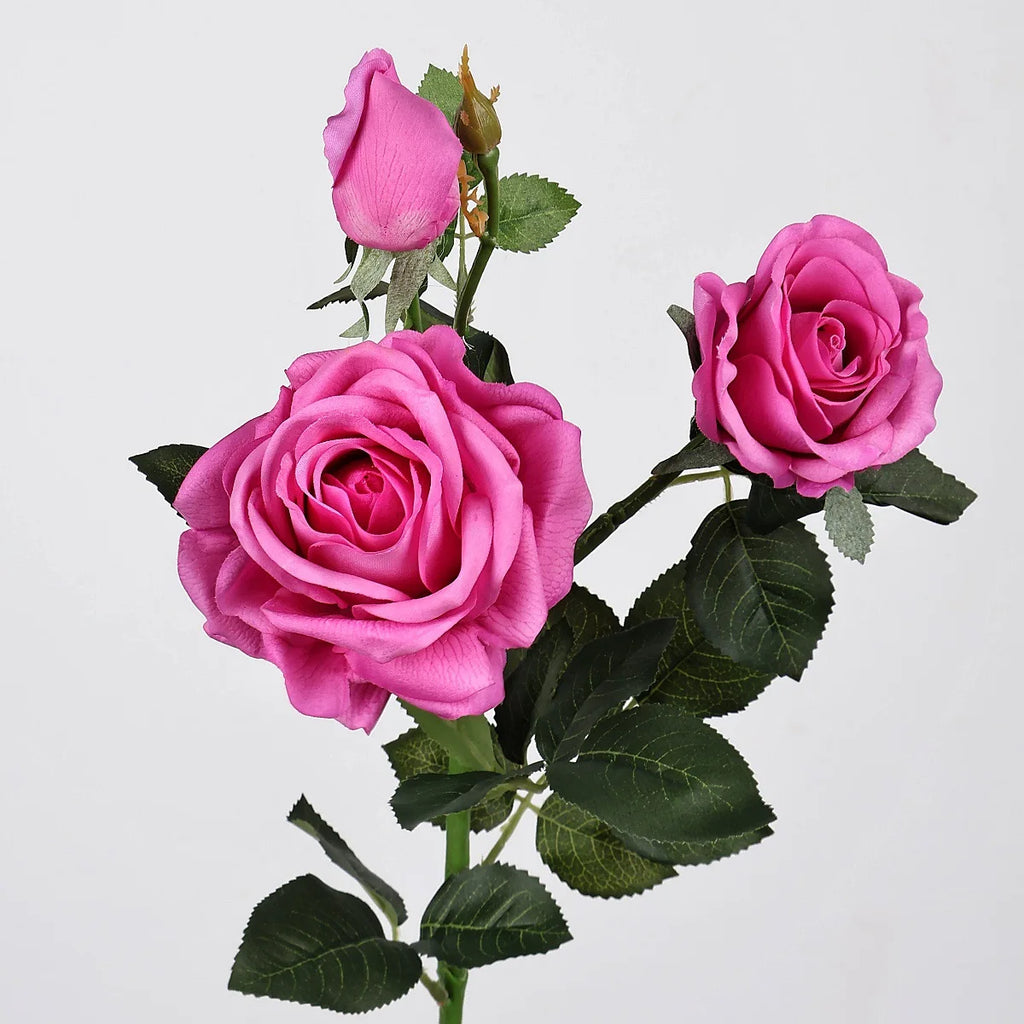 29 Inch Real Touch Rose Artificial Flowers Home Decor Wedding Arrangement Faux Floral Display Photography Prop