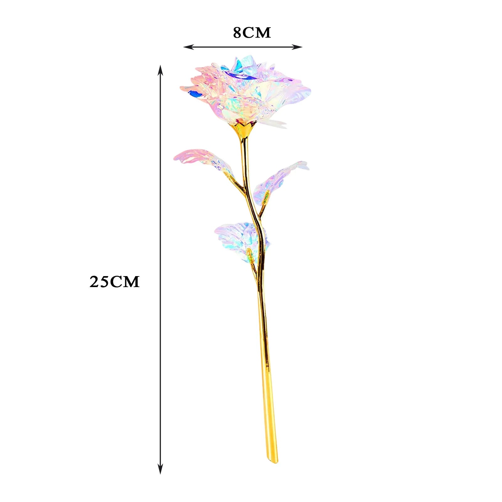 5-50pcs Eternal Rose Colorful Galaxy Artificial Flowers 24k Gold Foil Artificial Rose For Girlfriend Valentine'S Day Gifts