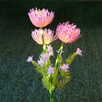 Simulation Eternal Flower Solar LED Lawn Lamp for Summer Garden Yard Path Holiday Wedding Party Atmosphere Decoration