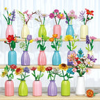 Eternal Block Flower Assembly Bouquet Desktop Decoration Block Flower Children's Puzzle Assembly Toy Bouquet