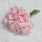 Rosas Látex con Humedad — Ramo 5 Cabezas, 10 Colores Morandi, Novia y Cumpleaños