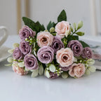 Ramo Nupcial de Rosa de Seda — Arco y Decoración DIY, 5 Colores, Boda