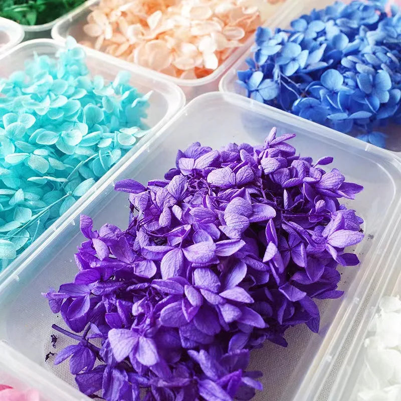 Dried flower eternal petal material cart hanging flower wreath embroidered ball decoration handmade eternal flower bag