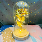 Rose Light Beautiful Realistic Looking Night Light Rose Eternal Flower Party Supplies LED Simulation Rose Flower Valentine's Day