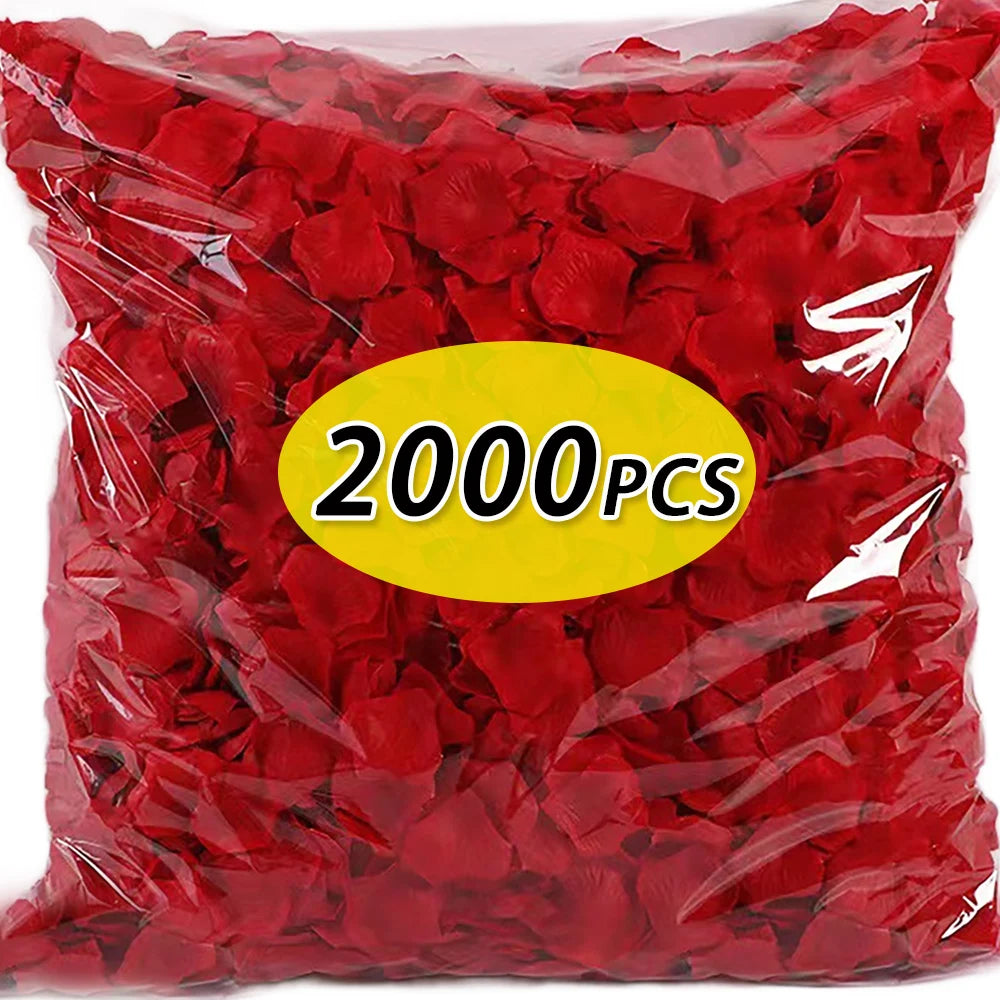 Pétalos de Rosa de Seda al Mayor — 100 a 2000 Unidades Multicolor, Bodas y San Valentín