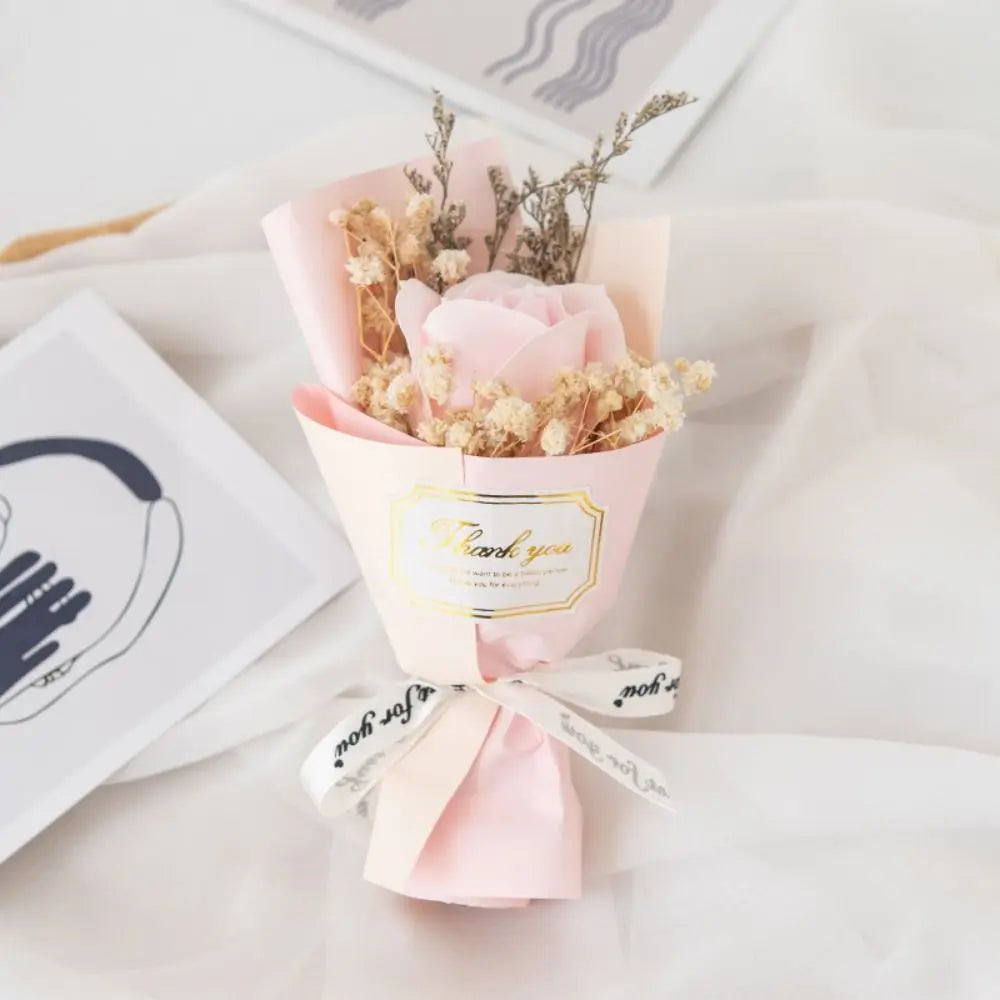 Decorative Soap Rose Flowers Simulation Romantic Artificial Rose Bouquet Lifelike Eternal Rose Mother's Day Gifts
