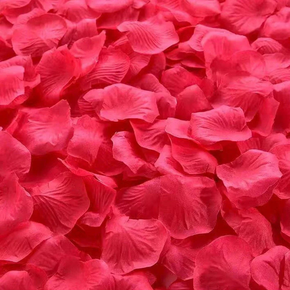 Pétalos de Rosa Artificial al Mayor — 100 a 10,000 Unidades, Multicolor, Bodas y San Valentín