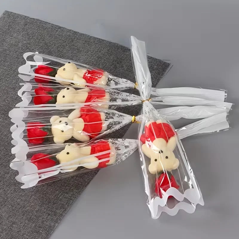 Set de 5 Ramos de Rosas Románticas — 6 Estilos, Bodas, San Valentín y Cumpleaños