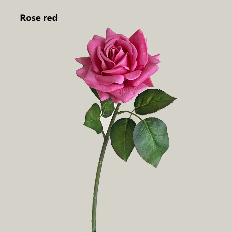 Simulation Moisturizing Rose Artificial Flowers Real Touch Rose Decor Wedding Bouquet Wedding Party Home Decorative Flowers