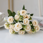 Ramo Nupcial de Rosa de Seda — Arco y Decoración DIY, 5 Colores, Boda
