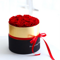 valentineRomantic Level A Eternal Rose in Box Gifts Wife Real Rose Preserved Flower Gift Set Home Decor Valentines Day Wedding-C