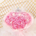 52 Soap Roses “You Are My Half” – Handmade Eternal Bouquet for Girlfriend Boyfriend | Valentine Mother’s Day Gift