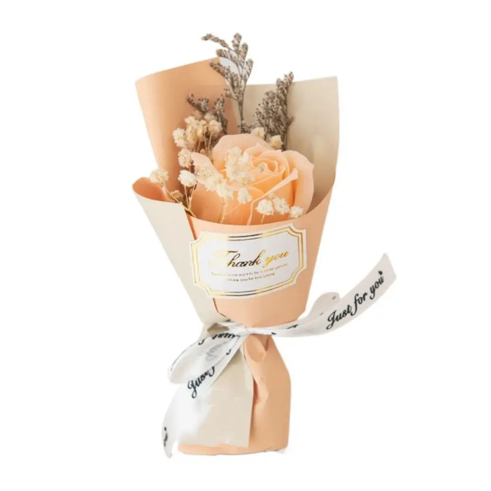 Decorative Soap Rose Flowers Simulation Romantic Artificial Rose Bouquet Lifelike Eternal Rose Mother's Day Gifts