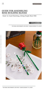 Eternal Flower Rose Building Block Toy Compatible with  Assembly Decoration Girl Valentine's Day Teacher's Day Gift
