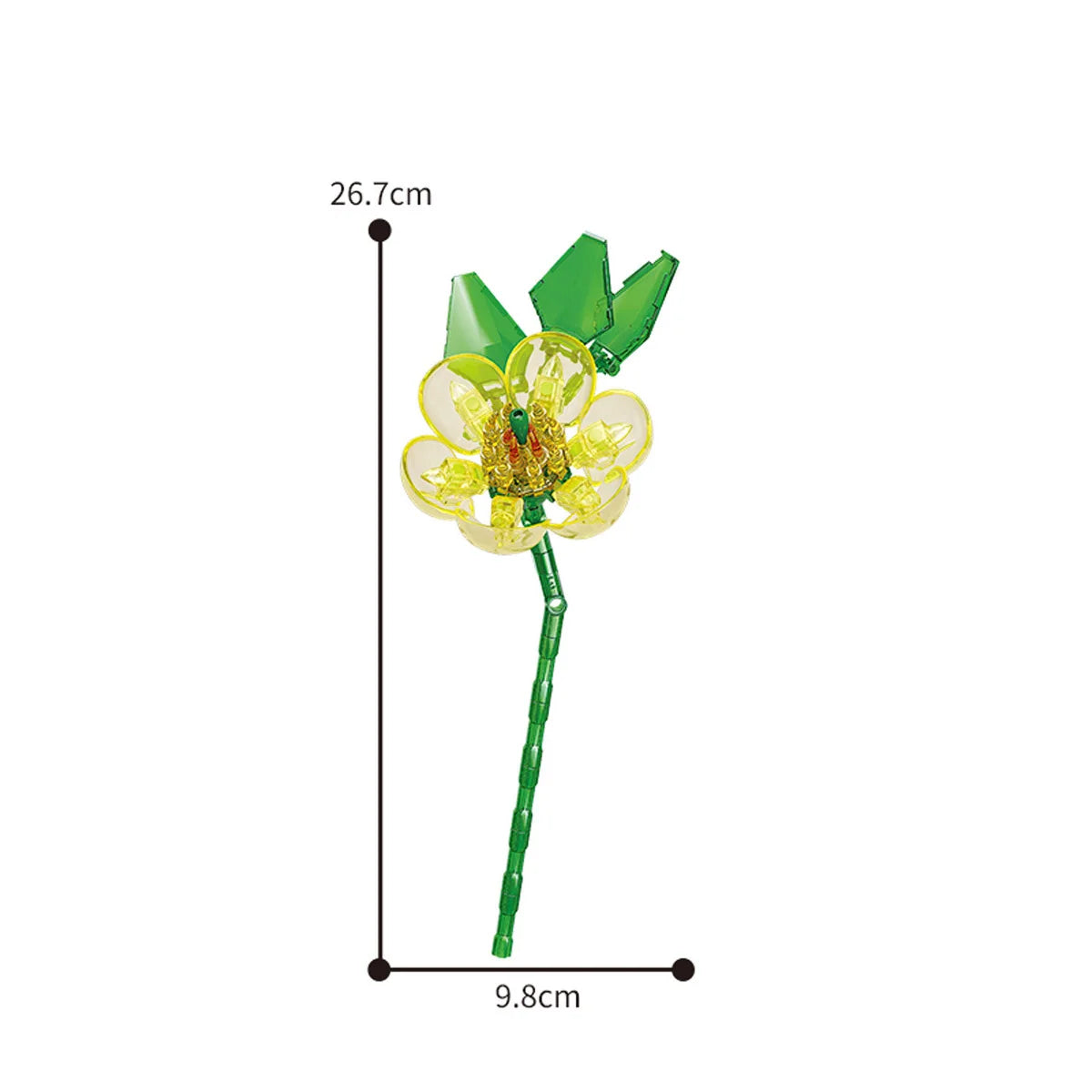 Eternal Block Flower Assembly Bouquet Desktop Decoration Block Flower Children's Puzzle Assembly Toy Bouquet