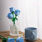 Eternal Flower Rose Building Block Toy Compatible with  Assembly Decoration Girl Valentine's Day Teacher's Day Gift