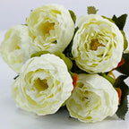 YO CHO Artificial Silk Rose Flower  6 Heads  Home Decoration  Wedding Party Aritificial Rose Flower