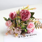 Ramo de Peonía y Rosa Otoño — 6 Colores, Hogar y Decoración de Boda