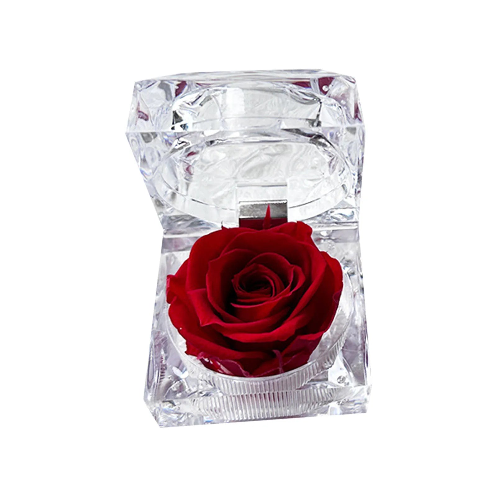 Eternal Preserved Rose Real Flower Valentine'S Birthday Anniversary Mother'S Day Acrylic Gift Box New Artificial Decorations