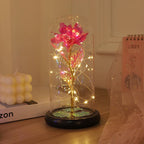 Rose Light Beautiful Realistic Looking Night Light Rose Eternal Flower Party Supplies LED Simulation Rose Flower Valentine's Day