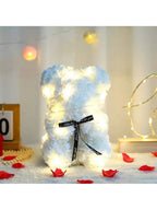 Rose Teddy Bear Artificial Flower Anniversary Valentines Day Birthday Gift Mothers Day Mom Gifts Girlfriend Birthday Gifts Women