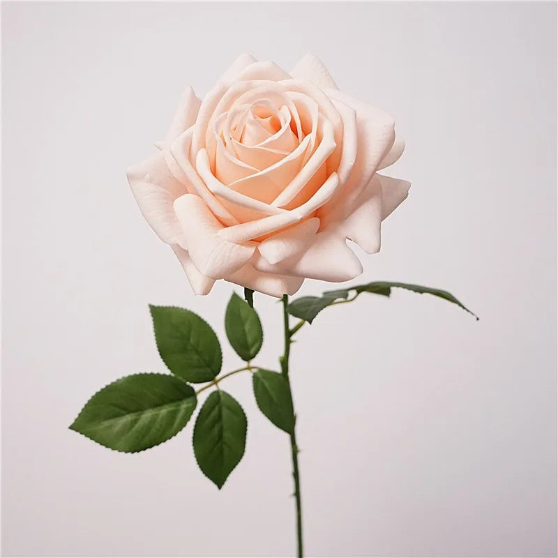 Rosa Turca Real Touch — Ramo de 4 Tallos, 9 Colores, Bodas y Hogar