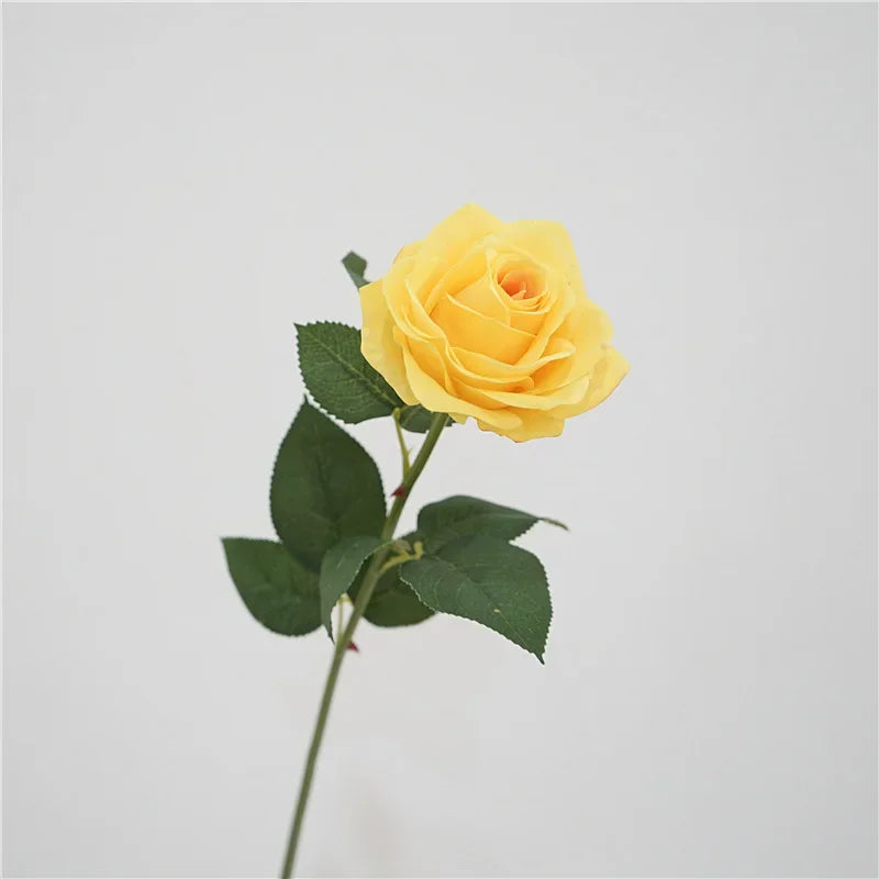 Rosas Látex Real Touch con Humedad — Ramo 5 Tallos, 8 Colores, Novia y San Valentín