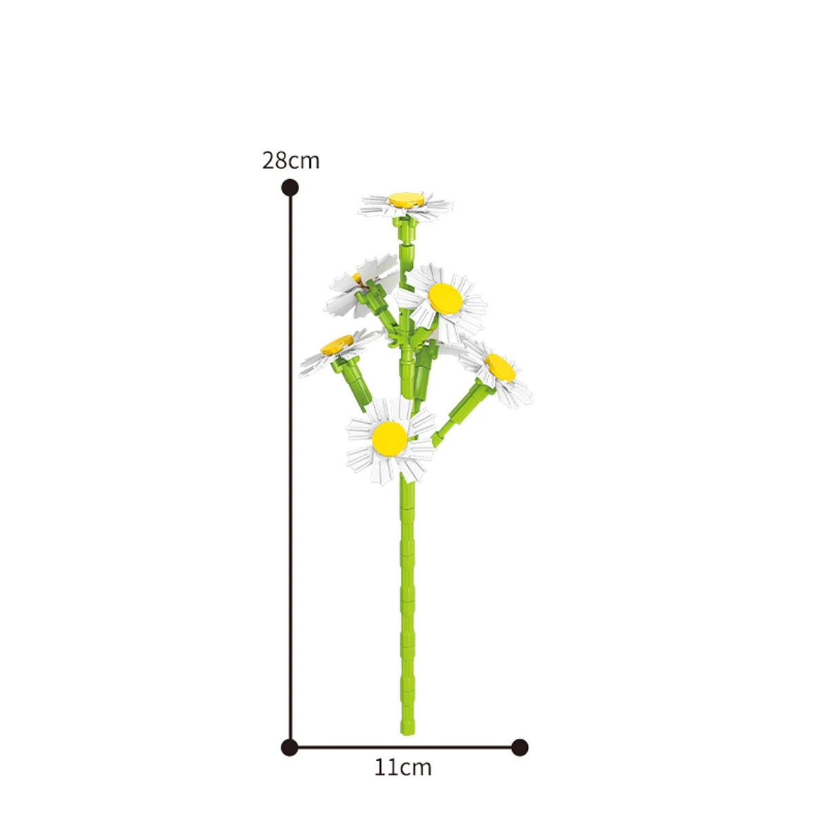 Eternal Block Flower Assembly Bouquet Desktop Decoration Block Flower Children's Puzzle Assembly Toy Bouquet