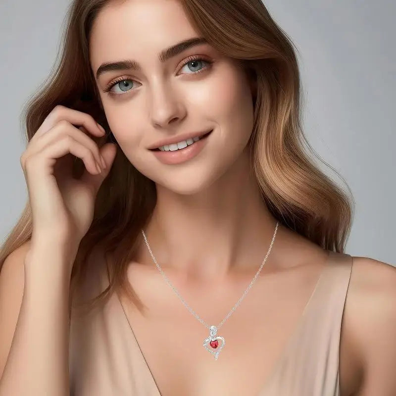 Eternal Rose Gift Box With Heart-Shaped Necklace, Perfect For Women,Mums,Birthdays,Valentine's Day & Christmas, Jewelry Gift Box