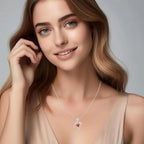 Eternal Rose Gift Box With Heart-Shaped Necklace, Perfect For Women,Mums,Birthdays,Valentine's Day & Christmas, Jewelry Gift Box