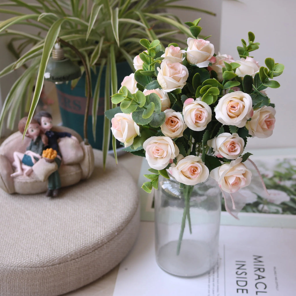 Simulated roses, Valentine's Day, bride's wedding, spring home, living room vase, outdoor garden decoration