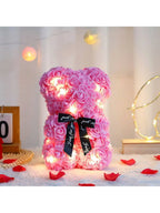 Rose Teddy Bear Artificial Flower Anniversary Valentines Day Birthday Gift Mothers Day Mom Gifts Girlfriend Birthday Gifts Women