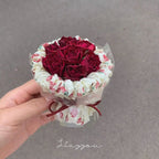 Mini Pocket Eternal Rose Bouquet Gift for Valentine's Day Artificial Roses Flowers for Birthdays, Wedding Party Favors for Girl