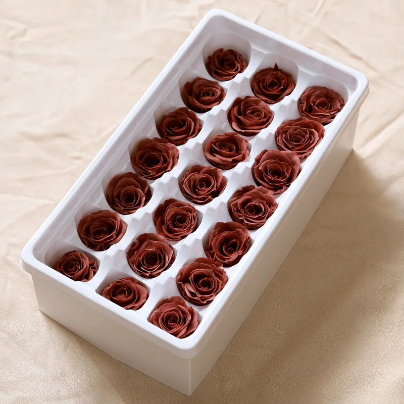 21Pcs/Box B Grade Eternal Moisturizing Roses Flowers Wedding Party Decoration Diy Valentine'S Day Mother'S Day Gift Box Cheap